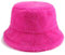XYIYI Pelzig Fischerhut Bucket Hat Winter Wärmer Eimer Hut Flauschige Fischermütze für Damen Mädchen