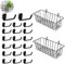 UtySty Lot de 2 panneaux grillagés suspendus avec crochets en plastique pour grille de présentation, étagère murale, grille photo, magasin, vente au détail et foire d'art