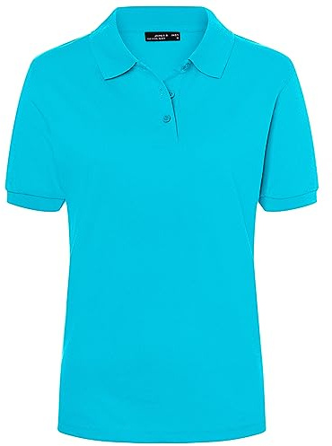 James & Nicholson Damenpolo Classic - Piqué-Poloshirt mit gestrickten Bündchen