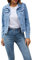 Geagodelia Giacca di Denim da Donna Casual Giacca Corta Jeans Elegante con Tasche Jacket Moda Cappotto per Primavera Autunno Regalo (Blu chiaro, Large)