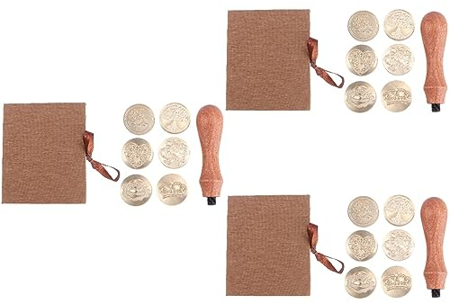 EXCEART Geschenk 21 Stück Scrapbooking-Stempel Sammelalbum-Stempel Wachssiegel-Stempel Buchstabenornament Buchstabendekor Siegelwachs Dochte Siegelwachsstempel Siegelwachsstempel