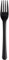 Abena Gastro Reusable Plastic Forks | 18cm | Pack of 50 | Charcoal Grey | Heavy Duty, Dishwasher Safe & Microwavable, Perfect for Social Events & Parties