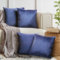 Cozyor 4er Set Sofakissen mit Füllung und Bezug 50x50cm weiche Kissenhülle mit Dekokissen Couchkissen für Sofa, Schlafzimmer, Wohnzimmer, Balkon, blau Ocean, flauschig, mit verstecktem Reißverschluss
