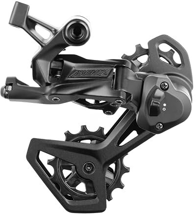 microSHIFT Advent X V2 Schaltwerk - 10-Gang, mittelgroßer Käfig, Kupplung, Advent X und Schwert kompatibel, schwarz, Version 2