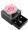 Geschenke für Frauen,Ewige Echte Rose mit Herz Halskette und Ohrringe aus 925 Sterlingsilber, Infinity Rosen Geschenkbox für Valentinstag, Muttertag, Weihnachten (Pink)
