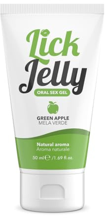 INTIMATELINE | Lick Jelly Gleitgel Geschmack grüner Apfel 50 ml | Auf Wasserbasis, nicht fettend und hinterlässt keine Flecken