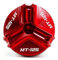 Motorrad Öltankdeckel Für YA&MAHA MT125 YZFR125 MT-125 YZF R125 2008-2023 Motorrad Motoröl Einfüllstopfen Öleinfülldeckel Öleinfüllverschluss(Farbe:rot,Größe:For MT125)