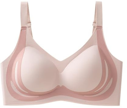 Blandoom Sports Bras for Women Women's Sports Bras Aura-Surf Bra Sew in Push Up Bra Cups for Wedding Dress Lifting Anti-Sagging Wireless Push-Up Bra Plus Size Underwear for Women Breathable Bra
