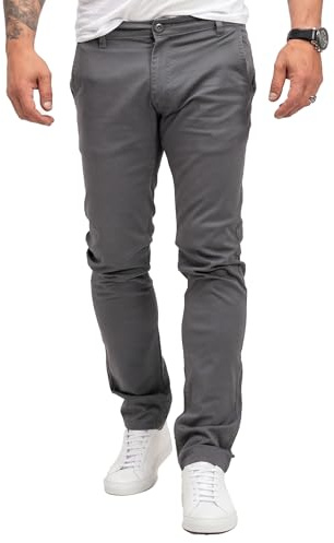 Rock Creek Chino Hose Herren Stoffhose Businesshose H-379 | Elegante Chinohose für vielseitige Outfits, Businesspants für Office und Beruf, geeignet für Alltag und Freizeit