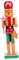 BESPORTBLE Gingerbread Man Nutcracker: Christmas Wooden Nutcracker Soldier Figurine, Xmas Gingerbread Decorations Holiday Party Table Centerpiece Decor 13.78 Inch