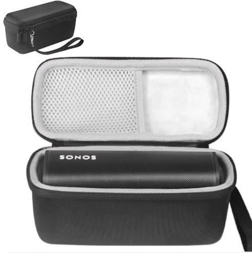 Ferbao Tragetasche für Sonos Roam 2, harte Reisetasche für Sonos Roam 2, tragbarer, wasserdichter Bluetooth-Lautsprecher