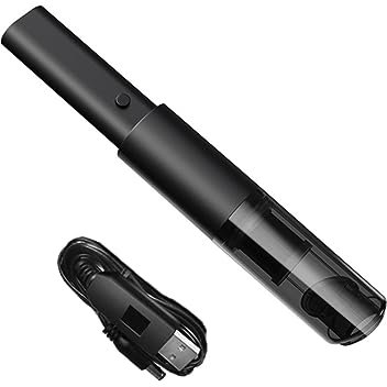 Ciieeo 1 Juego Sin Cable Mini Limpiador De Coche Inalámbrica Aspirador De Coche Inalámbrico De Vehiculos Auto Portatil Cobre Black