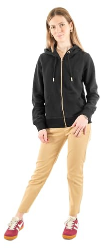 Superdry Damen Essential Kapuzenjacke mit Logo Schwarz 42