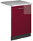 Vicco Geschirrspülblende Fame-Line, Bordeaux Hochglanz, 60 cm, AP Marmor