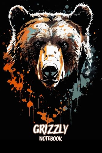 Epic Animal Notebook Journal: Grizzly Cover Notebook For School, College, Office, Work | Wide Lined | 6 x 9 Inches