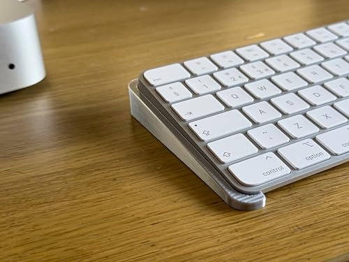 Keyboard Angle Wedges for 2nd and 3rd generation Apple Magic Keyboard. Ergonomic Typing Stand, Silver