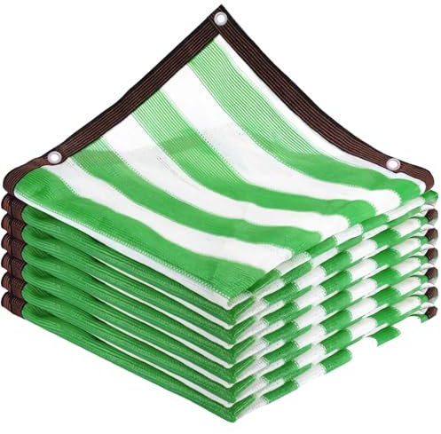 CAQXAQP Telo Ombreggiante Rete ombreggiante giardino con occhielli,85% Tasso di ombreggiatura Vela Ombreggiante Rete Righe 3X7m Telo ombreggiante per pergola patio Serra