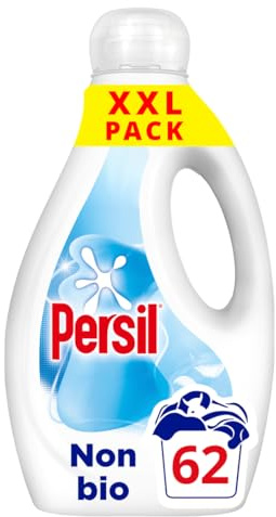 Persil Non Bio Liquid Detergent outstanding stain removal tough on stains, gentle next to sensitive skin 62 washes (1.674 L)