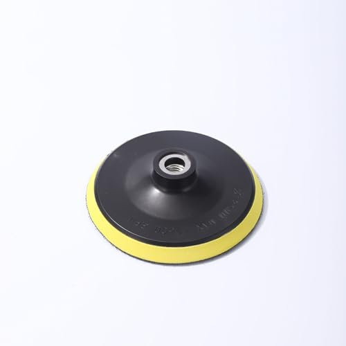 Plateau de Ponçage 100mm M14, Assiette de Ponçage avec Filetage Fermeture Auto-agrippante, 4 Pouces Disques Abrasifs pour Béton Métal Pierre Peinture, Plateau Ponceuse pour Perceuse Meuleuse D'angle