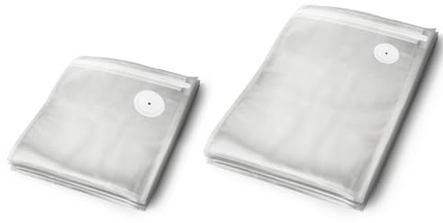ROMMELSBACHER Zip-Vakuumierbeutel Set VBZ 1, 20 Beutel, ZIP-Verschluss, BPA-frei, 160 µm, extrem stabil & reißfest, wiederverwendbar, Sous Vide, für ROMMELSBACHER Hand-Vakuumierer und andere Marken