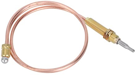 Pwshymi Gas-Thermoelement, M8-Gewinde, Heizung, Gasbrenner, Thermoelement-Sonde, 600 Mm, für Kamin-BBQ-Grill-Zubehör