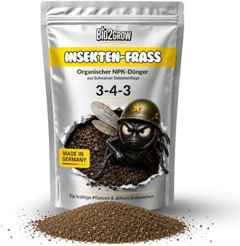 Bio2grow Insekten Frass 1,8KG organischer Dünger Bodenaktivator für Bodenleben Garten Living Soil