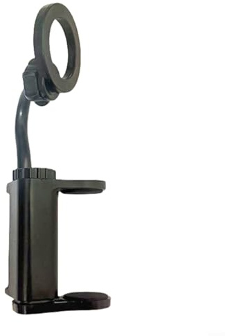 Support de téléphone réglable pour guitares acoustiques électriques et ukulélés, support mobile en ABS pour enseignement, enregistrement, partitions de musique numériques, noir