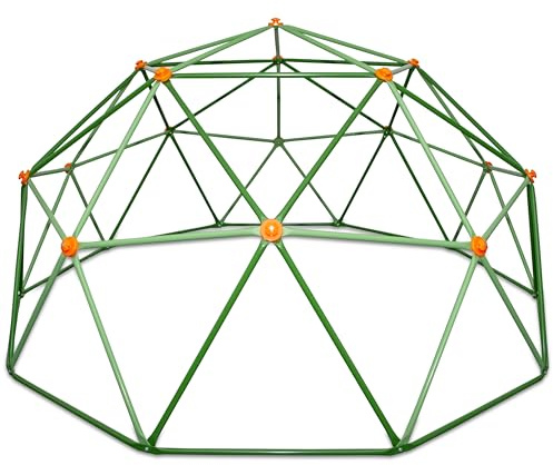 WERKSTAR Kletterkuppel Klettergerüst Kletterdom Spielgerät aus Metall für Kinder ab 3 Jahren stabile Metallleiter Höhe 1,5m Durchmesser 3 m (10 ft) Garten Outdoor