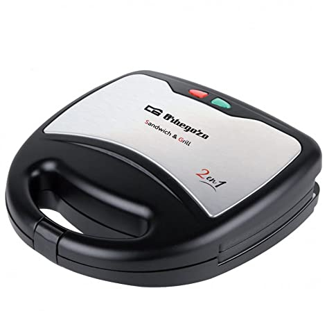 Orbegozo SW 7250 - Sandwichera multifunción, Sándwich, Grill, Antiadherente, 750 W