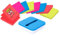 Post-it Spender mit Saugnapf in blau/weiß für Super Sticky Z-Notes, praktischer Helfer für Büro und Schularbeiten mit 8 zusätzlichen Haftnotizblöcken