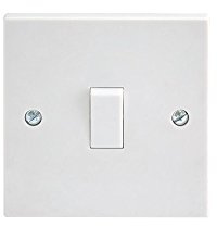 BG Nexus Moulded White Square Edge 10A 1 Gang 1 Way Switch