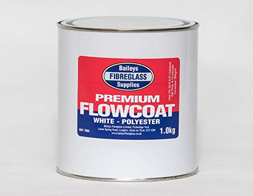 Flowcoat/Topcoat Polyester Brilliant White 1.0 Kg