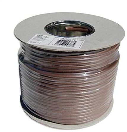 K M Electronics® 100M RG6 Digital TV Aerial Satellite Virgin FREEVIEW Coax Cable Brown