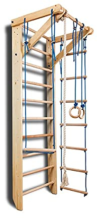 Escalera Sueca Barras de Pared Sport-2-220, Gimnasia de los niños en casa, Complejo Deportivo de Gimnasia - certificado, almacén de la UE