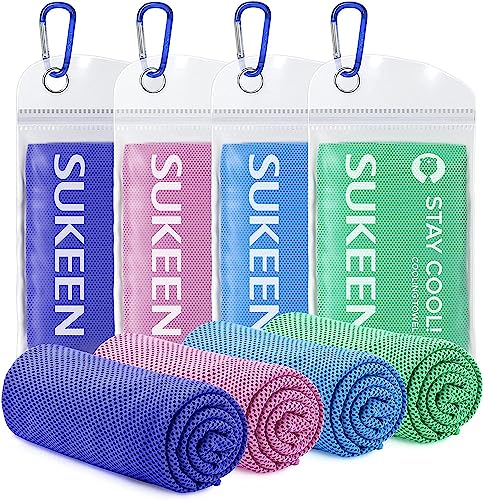 Kühltuch Set, kühlendes Handtuch Kühltücher Hals, Handtuch kühlend, Cooling Towel, Kühltücher Sport, Kühlhandtuch, Eishandtücher für Wandern, Laufen, Tennis, Reisen,