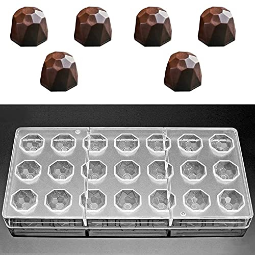 Transparent Schokoladenform, Pralinenform Backform Backzubehör aus Polycarbonat, für Süßigkeiten, Hochzeits oder Geburtstagskuchen DIY