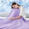Luxear Cooling Blanket for Summer, Throw Blanket With Arc-Chill 3.0 Technology Keep Cool For Sofa Bed, Comfort Soft Nap Blanket Fabric Breathable Adult Baby Children, King Size 200 x 220 Cm, Purple