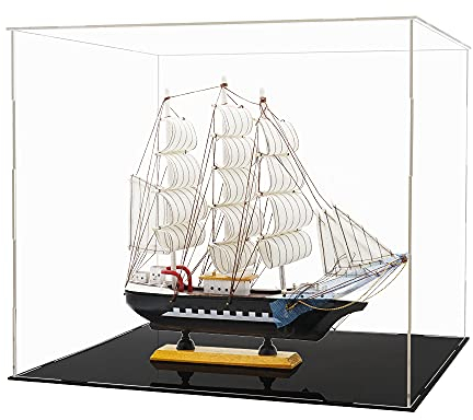 Tingacraft Acryl Vitrine Groß (40 x 36,5 x 35 cm) Schaukasten für Figuren
