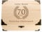 4you DESIGN Schatztruhe 70 Geburtstag mit Gravur | Geldgeschenk Geburtstag Männer Frauen | Personalisiertes Geschenk 70 Jahrestag | 18x13x10cm