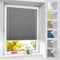 BelleMax Plissee ohne Bohren verdunkelung, Thermo Plisseerollo Klemmfix, Grau 110x110cm(BxH), Verdunklungsplissee 100% lichtundurchlässig für Fenster, Blickdicht Sichtschutz Sonnenschutz