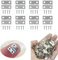 Lxoraziy 100 Piezas Mini Bisagras de Gabinete, Pequeña Bisagras Vintage, Conectores de Bisagras, Bisagra de Puerta con Clavos, para Caja de Joyas, Gabinete, Manualidades, DIY Accesorios (Plata)