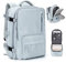 SEAFEW Equipaje de Mano para Viaje en Avion 40x20x25 para Ryanair, Bolsa de Cabina, Mochila Impermeable para Senderismo, Mujer, A4-Azul