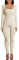 Menore Women's Yoga Jumpsuits Workout Ribbed Long Sleeve Soft Sports jumpsuits Square Neck Figure-Hugging One-Piece