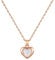LOUISA SECRET MUTTERTAGSGESCHENK Kette Damen Rosegold Geschichtet Anhänger mit Cubic Zirkonia Mutter-of-Pearl Herz Halsketten Damen Schmuck Geburtstags Geschenk für Sie Valentinstag