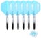 CyeeLife Dart Flight & PC Schäfte Set mit 12 stück O Ringe aus Metall,Dart zubehör,6er-Set (48mm) (Blau, 48mm)
