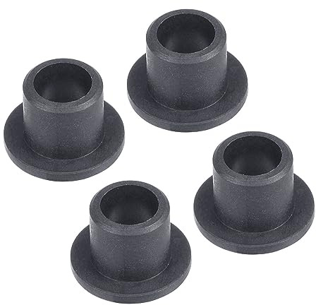 Kozelo 4Stk Flansch Hülsen Lager 5mm x 7mm x 7mm POM Öl Lose Buchse Schwarz | Für Ausrüstung Maschinen|