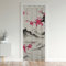 Japanischer Stil, Türvorhang, 86 x 203 cm, japanisch, Ukiyo, Vorhänge, für den Innenbereich, Wohnzimmer, Schlafzimmer, Vorhang, für den Außenbereich, Sakura, Blumen, traditionell, Retro, Rosa, Dekor
