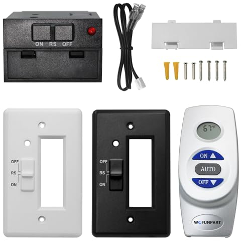 WOFUNPART RCST Gaskamin Fernbedienung Kit für Millivolt Thermostat-Gasventil Ein/Aus, kompatibel mit Ambient, Majestic, Monessen, Vermont Castings Gasventil Kamine und Öfen, 5 Jahre Garantie, WYC001