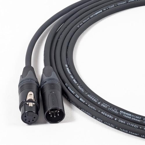 designacable.com Sommer Binary 234 DMX & AES 110hm 5 Pin XLR Lead
