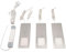 L&S Unterbauleuchte Küche LED Schrankbeleuchtung 3 Stück Neutralweiß Touch-Dimmfunktion aluminiumfarben 3er Set, 5995449